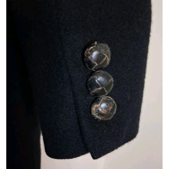 Vtg 100% Camel Hair Black Blazer 42R Sport Coat Made In USA - Picture 2 of 8